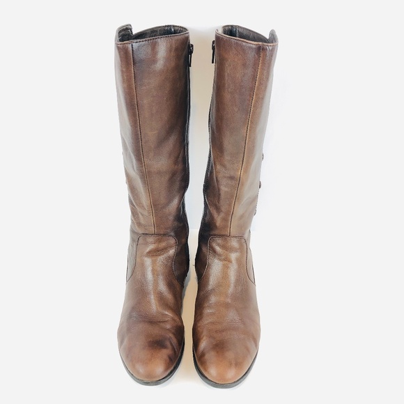 Born Shoes - Born Brown Leather Riding Boot 9.5